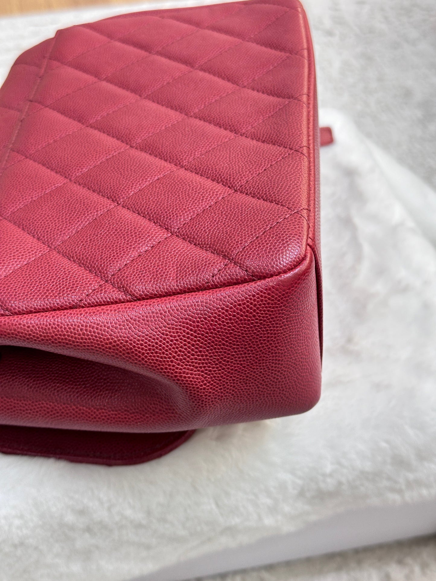 CHANEL Small Business Affinity Bag Red