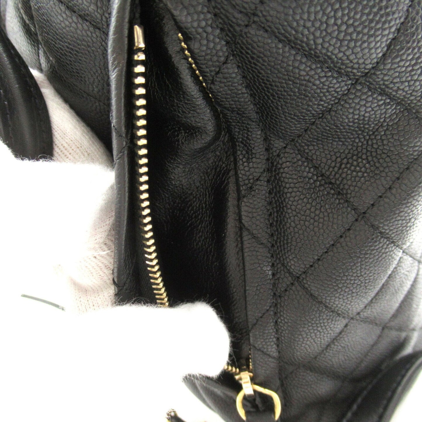 CHANEL Matelasse Backpack Rucksack Bag Caviar Skin (Grained Calf) Women's Black A57090