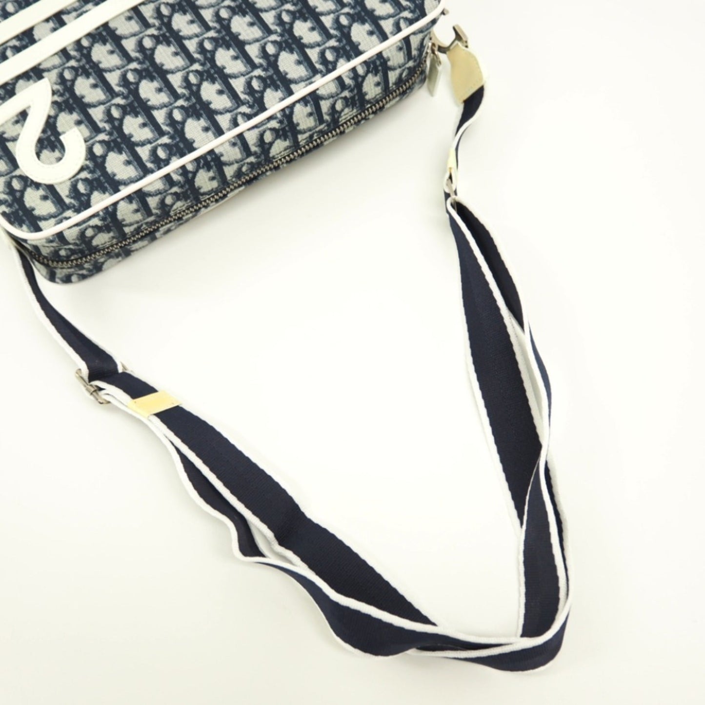 CHRISTIAN DIOR Dior/Dior Trotter Shoulder Bag Navy Ladies