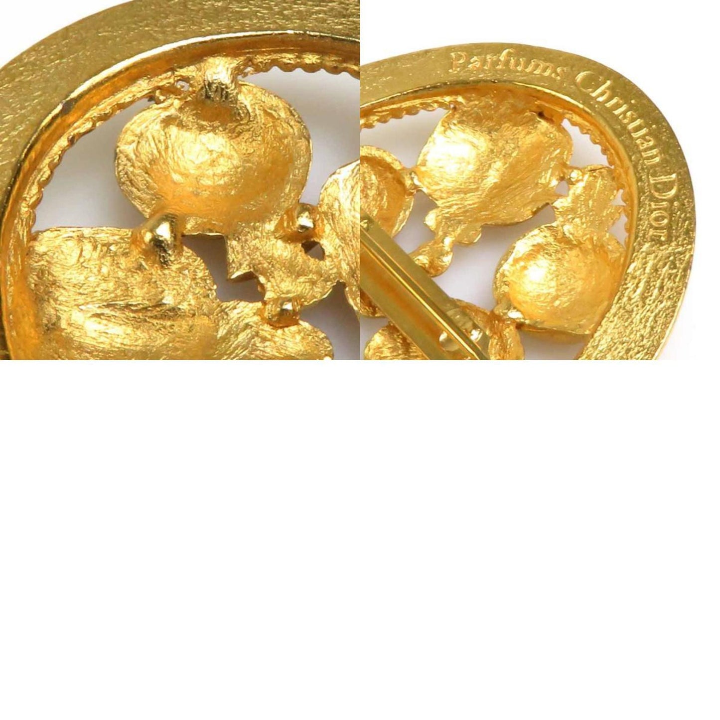 CHRISTIAN DIOR Brooch Metal Gold Ladies