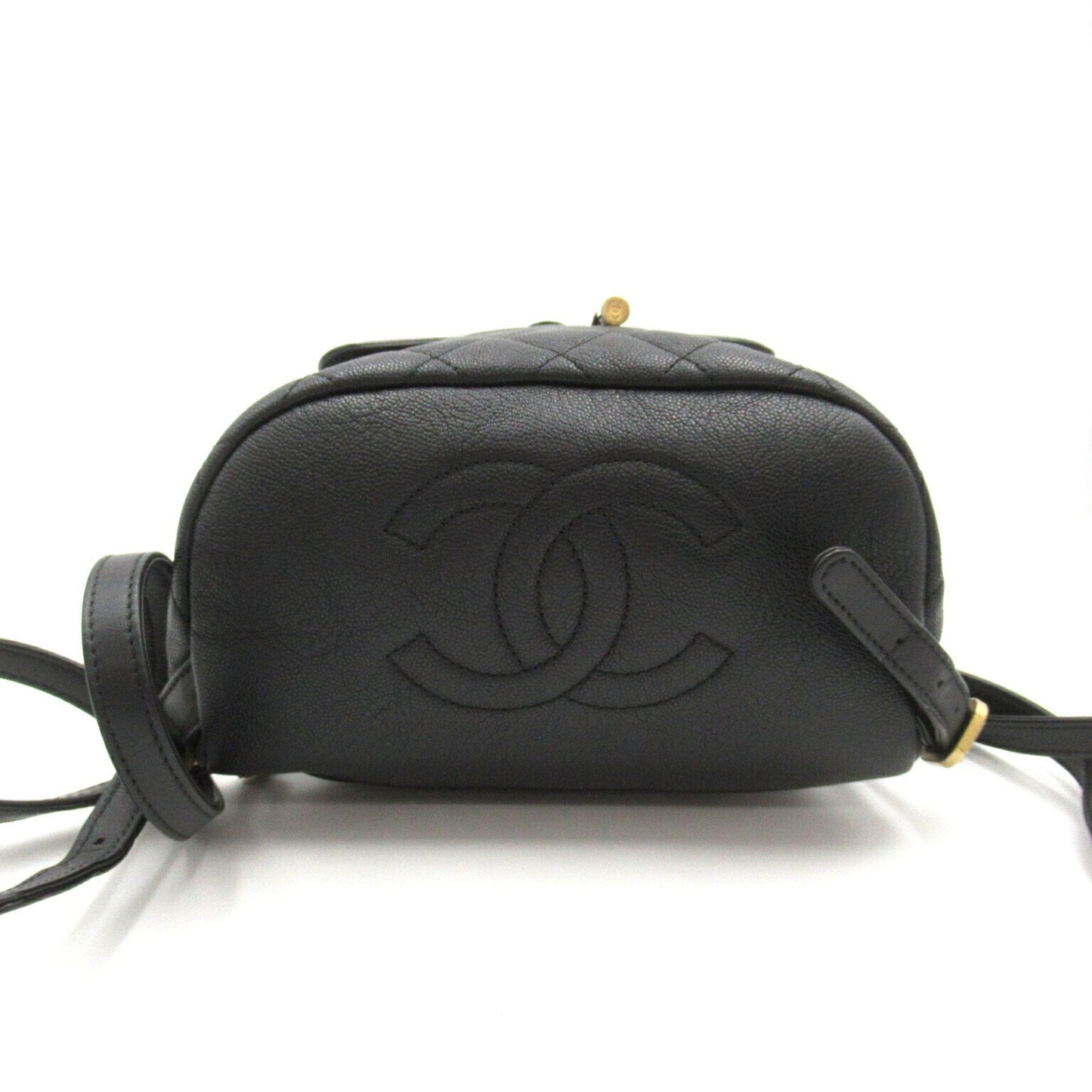 CHANEL Matelasse Backpack Rucksack Bag Caviar Skin (Grained Calf) Women's Black A57090