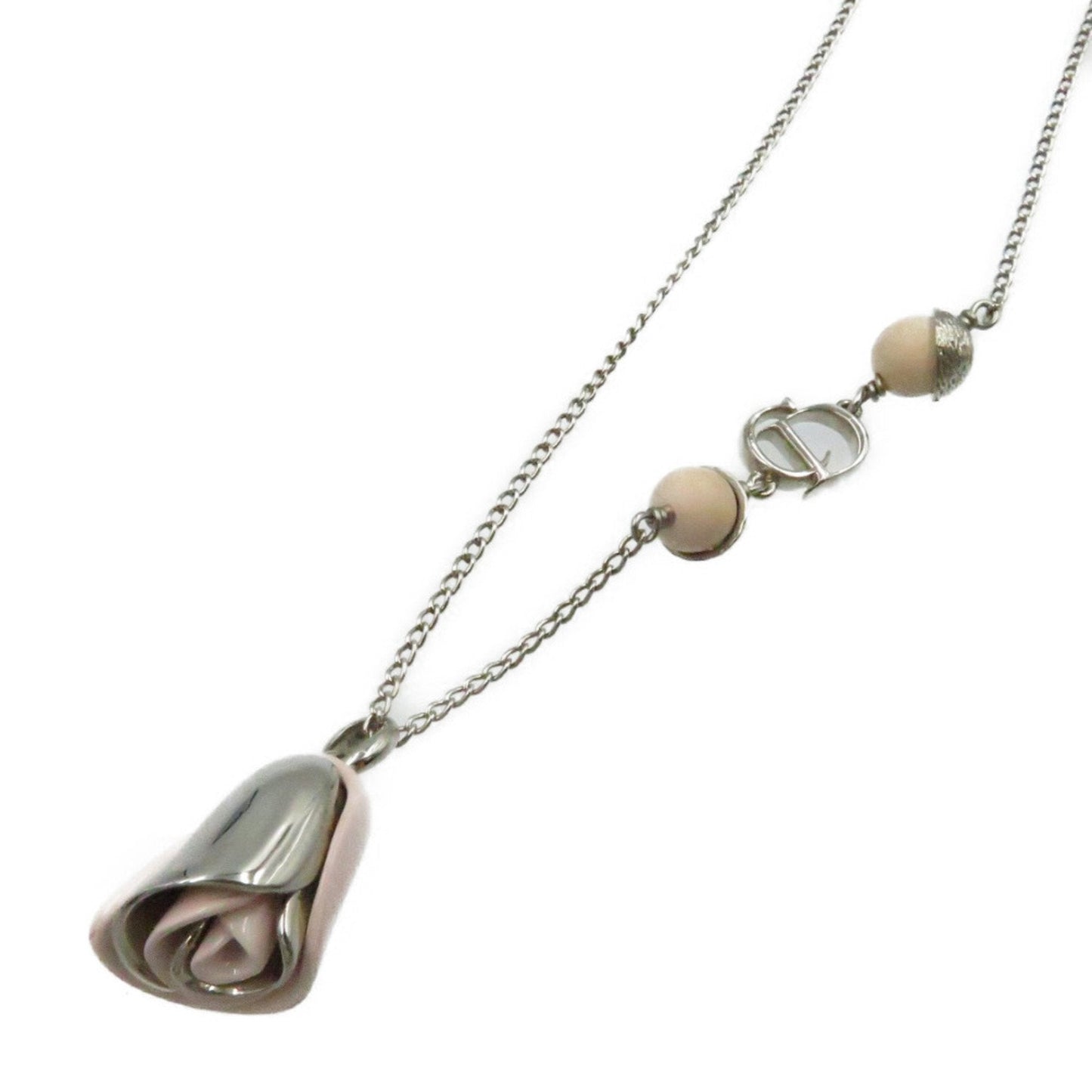 Christian Dior Dior Rose Flower Motif Necklace 0262