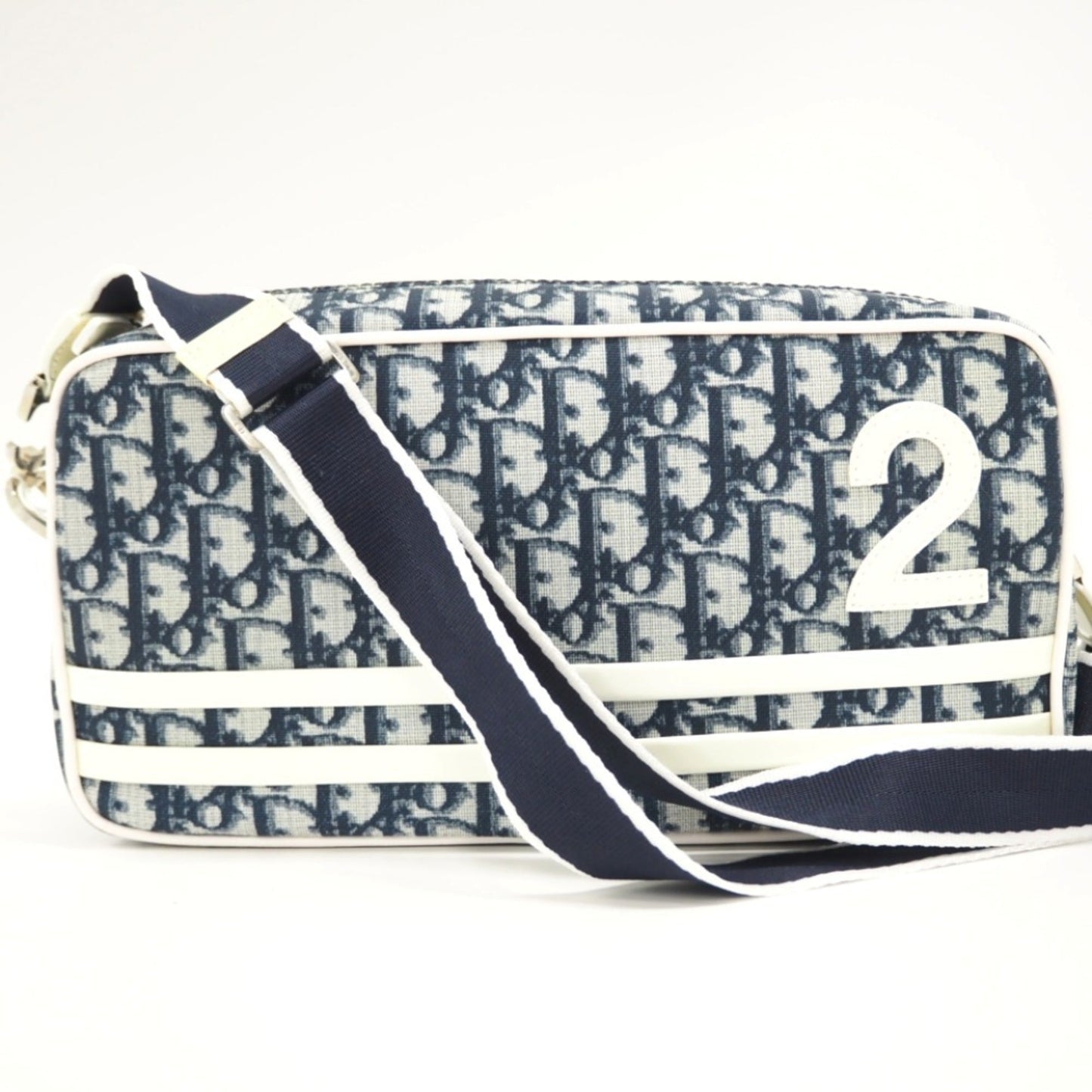CHRISTIAN DIOR Dior/Dior Trotter Shoulder Bag Navy Ladies
