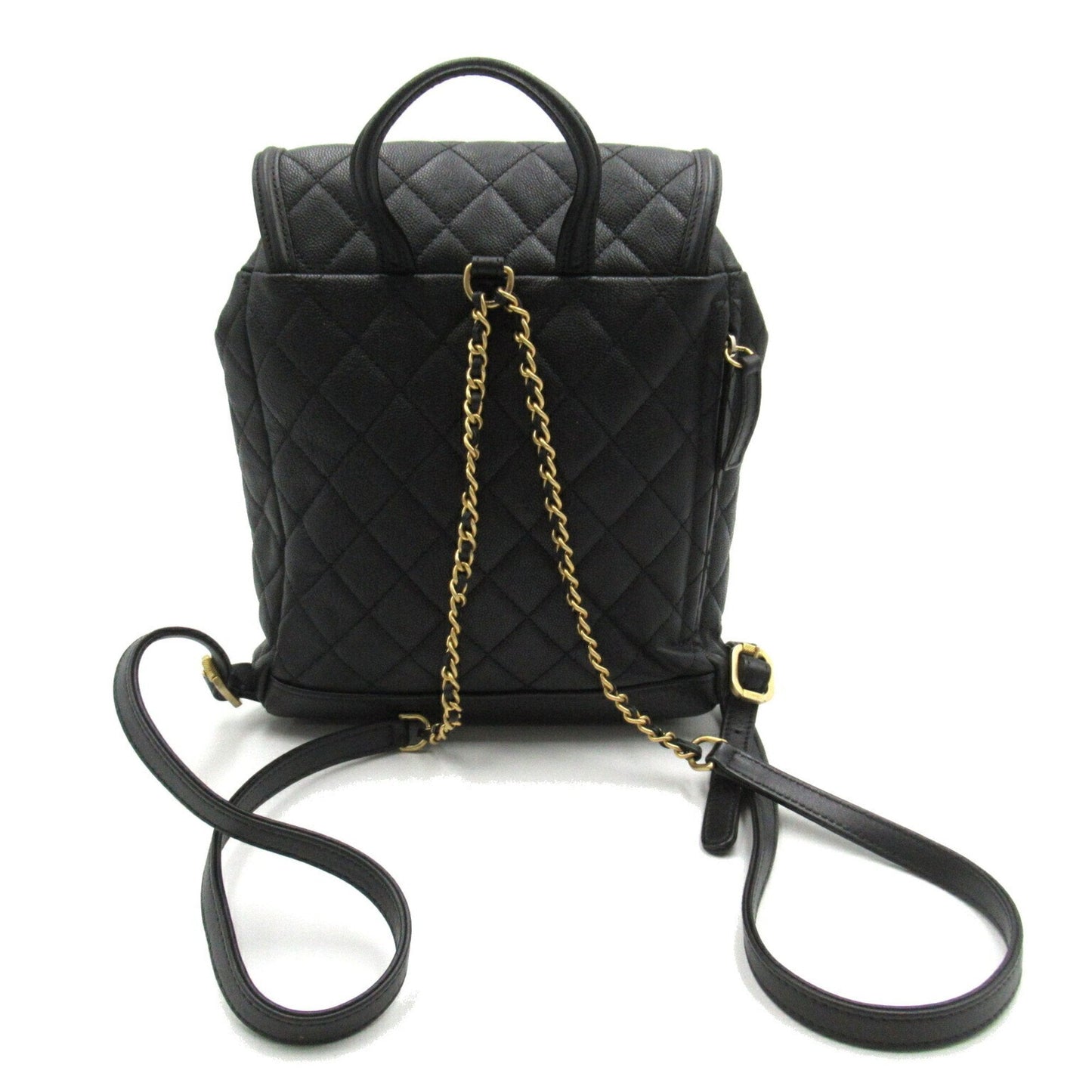 CHANEL Matelasse Backpack Rucksack Bag Caviar Skin (Grained Calf) Women's Black A57090