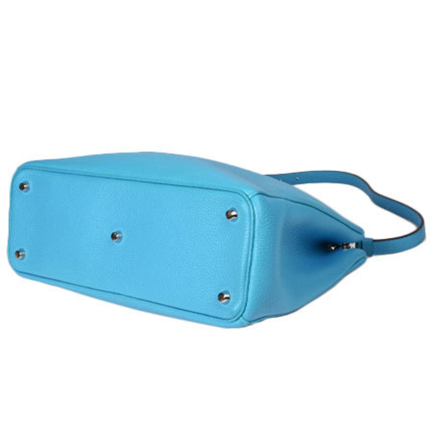 Christian Dior Diorissimo Strap Attached 2Way Handbag Blue Leather
