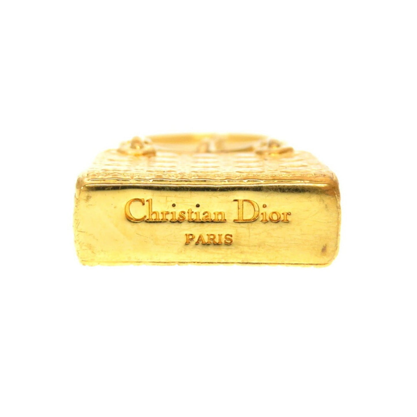 CHRISTIAN DIOR Canage Lady Gold Keychain Charm