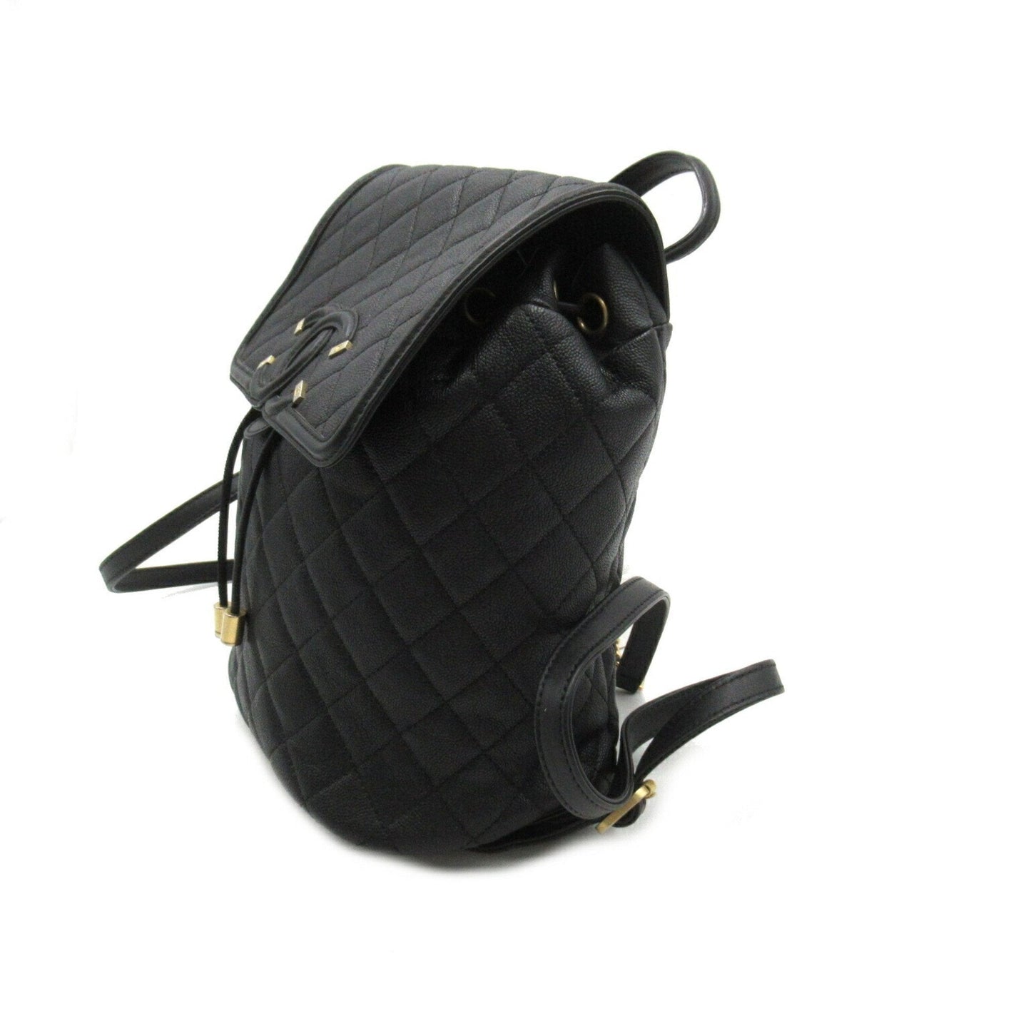 CHANEL Matelasse Backpack Rucksack Bag Caviar Skin (Grained Calf) Women's Black A57090