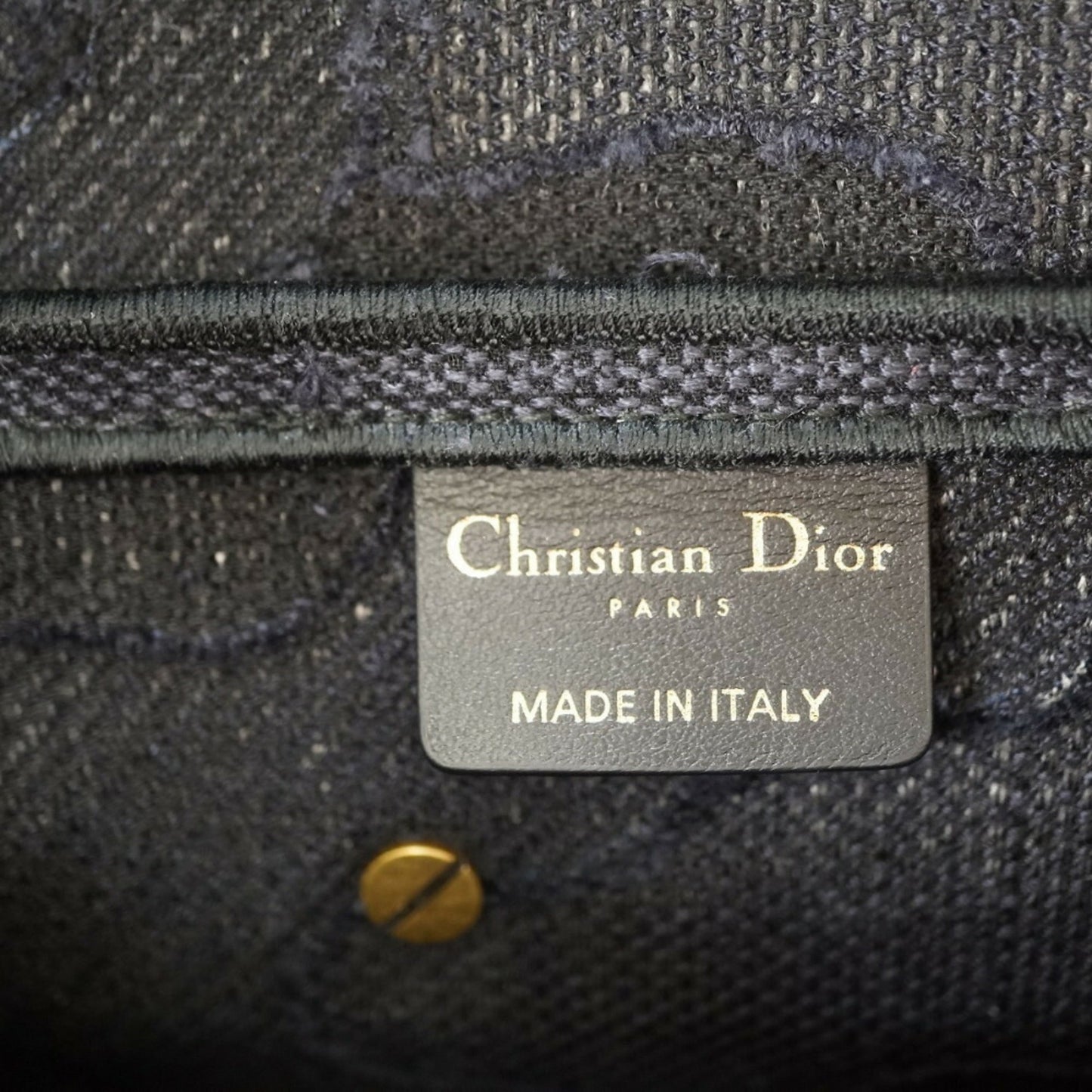 CHRISTIAN DIOR Dior Saddle Camouflage Shoulder Bag Canvas Navy