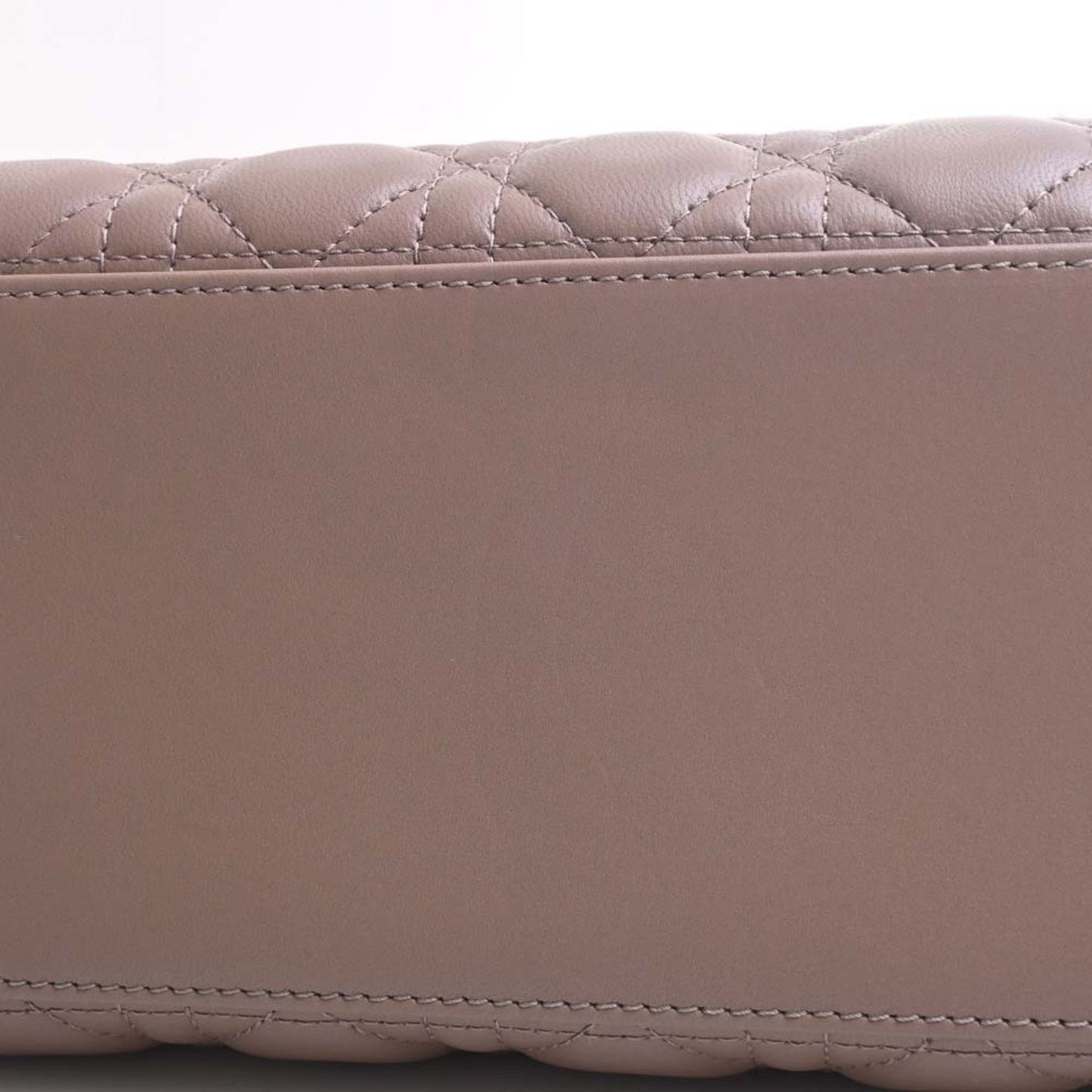 CHRISTIAN DIOR Lady Cannage Leather Handbag M0565OCEA Brown Women's