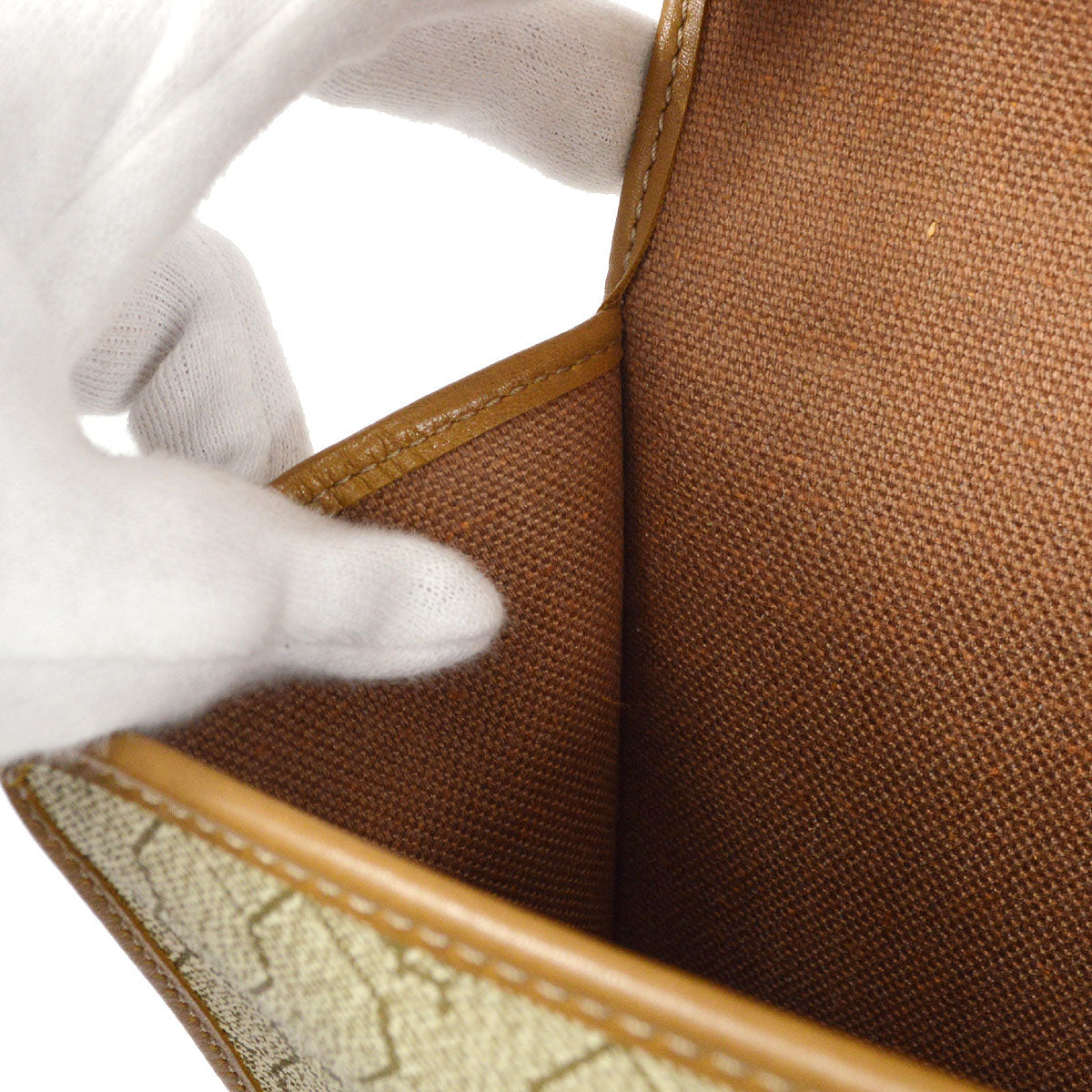Christian Dior Honeycomb Clutch Bag Beige 76628