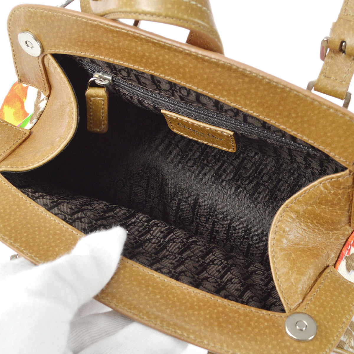CHRISTIAN DIOR Flower Handbag Multicolor 78603