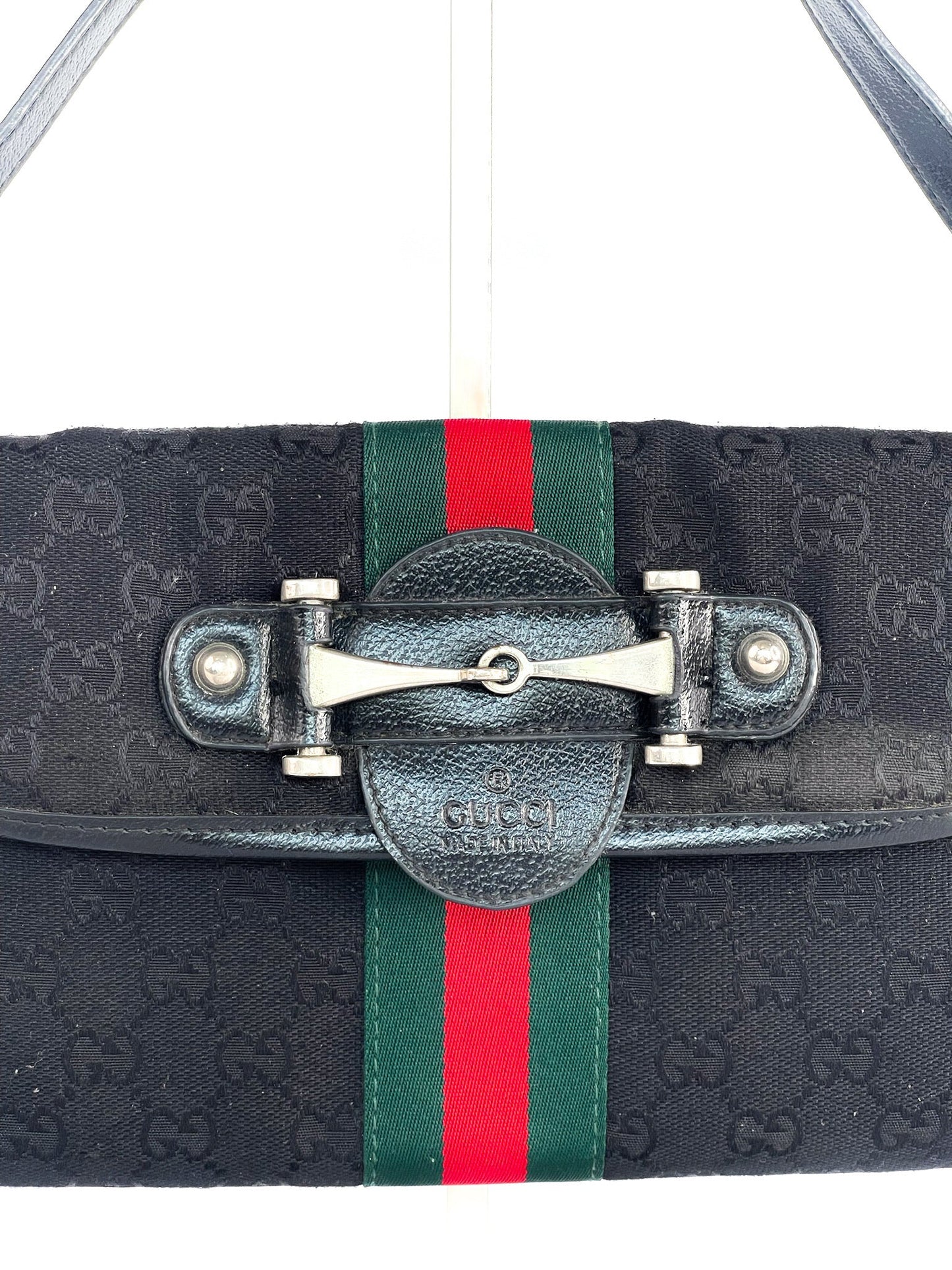 Gucci Vintage Horsebit GG Canvas Web