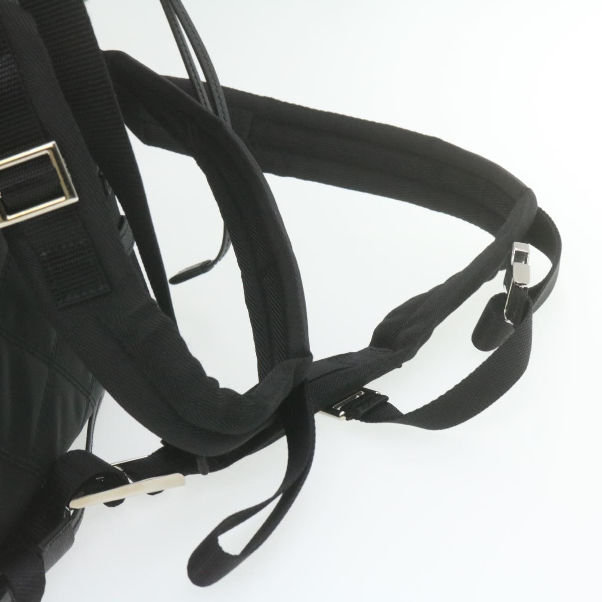 PRADA Nylon Fur Backpack Black 2VZ015 21454A