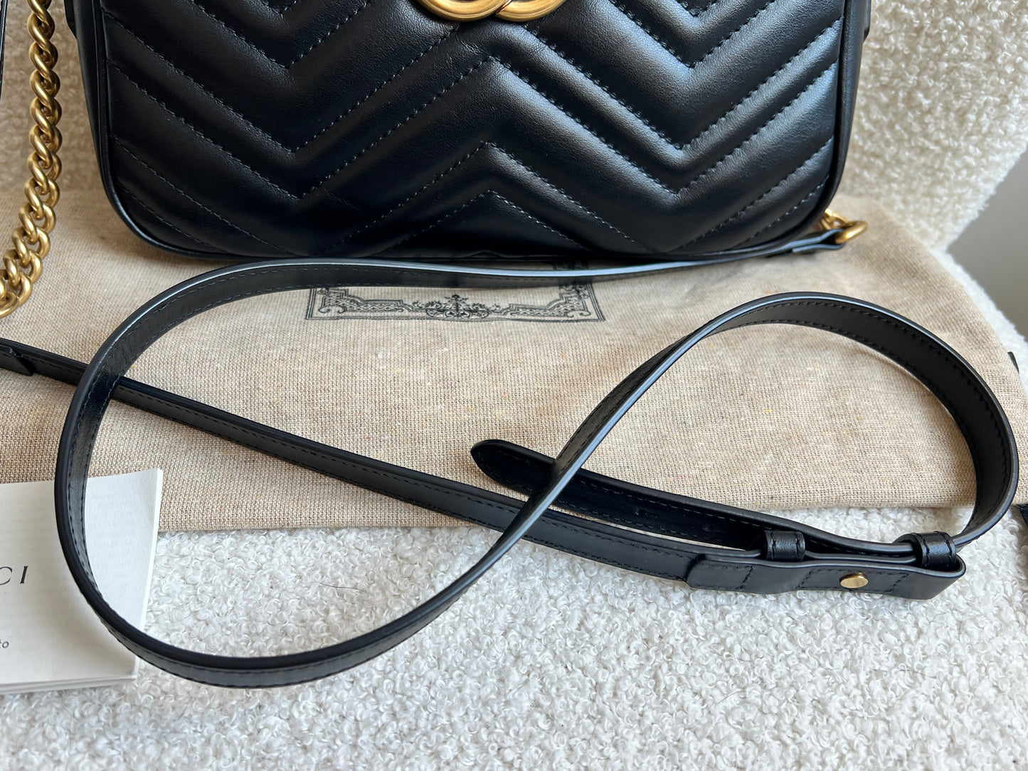 Gucci GG Black Marmont Small Shoulder Bag (RRP £1440)