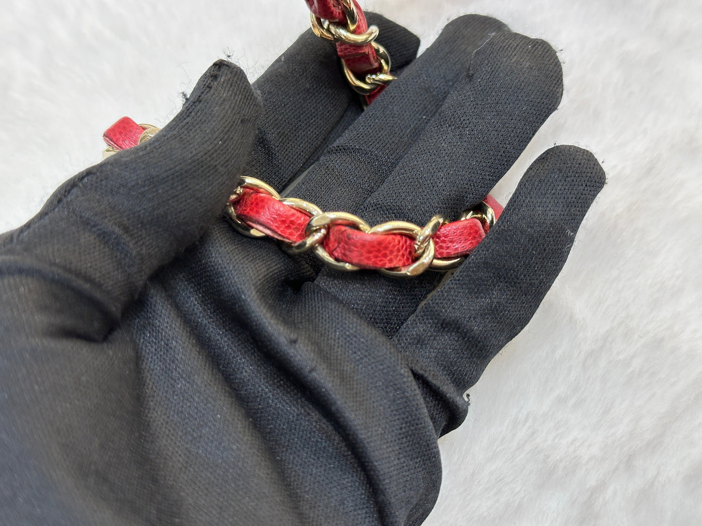 CHANEL Small Business Affinity Bag Red