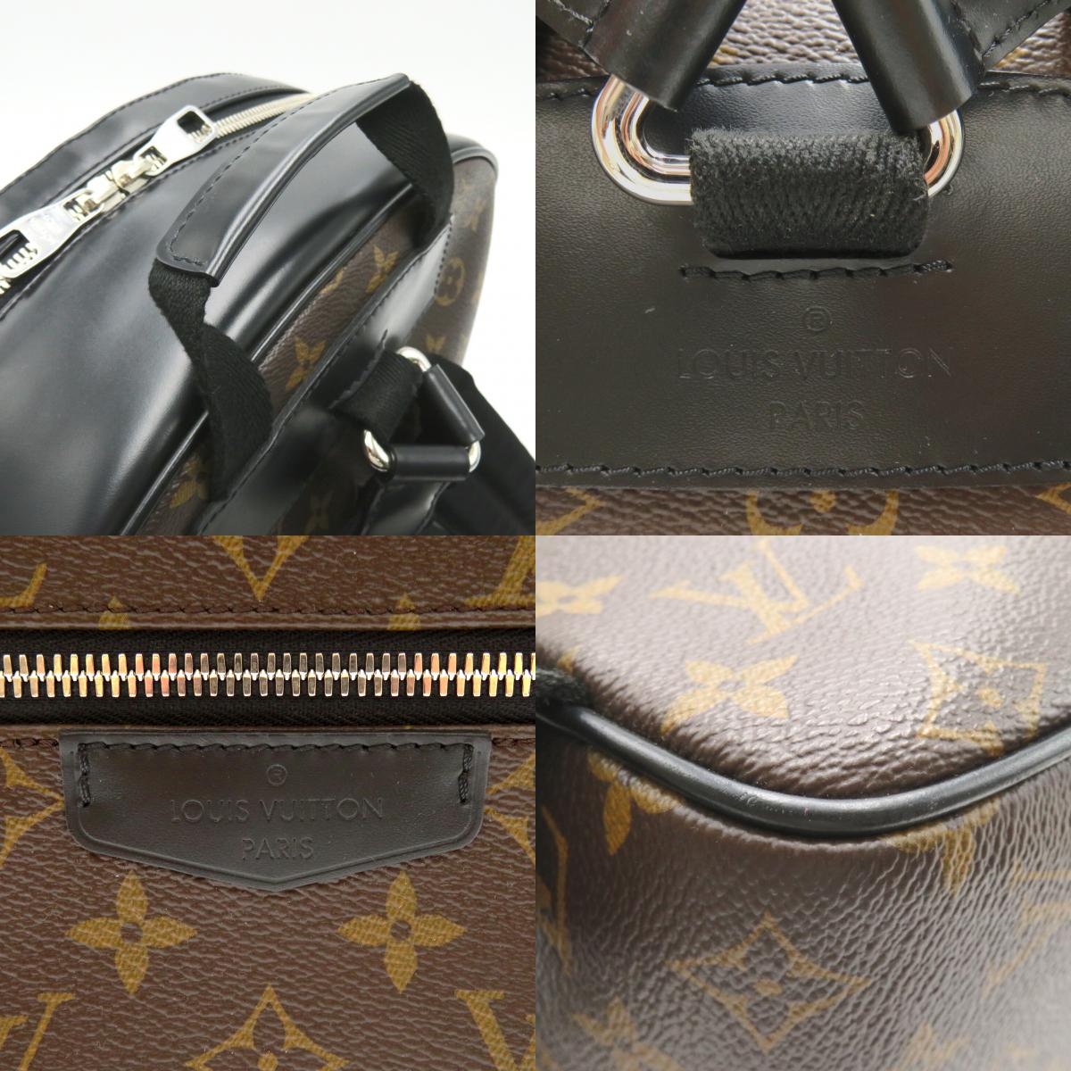 Louis Vuitton Josh N.V. Backpack Backpack Backpack Bag PVC  Canvas Monogram Makassar Mens Brown M45349
