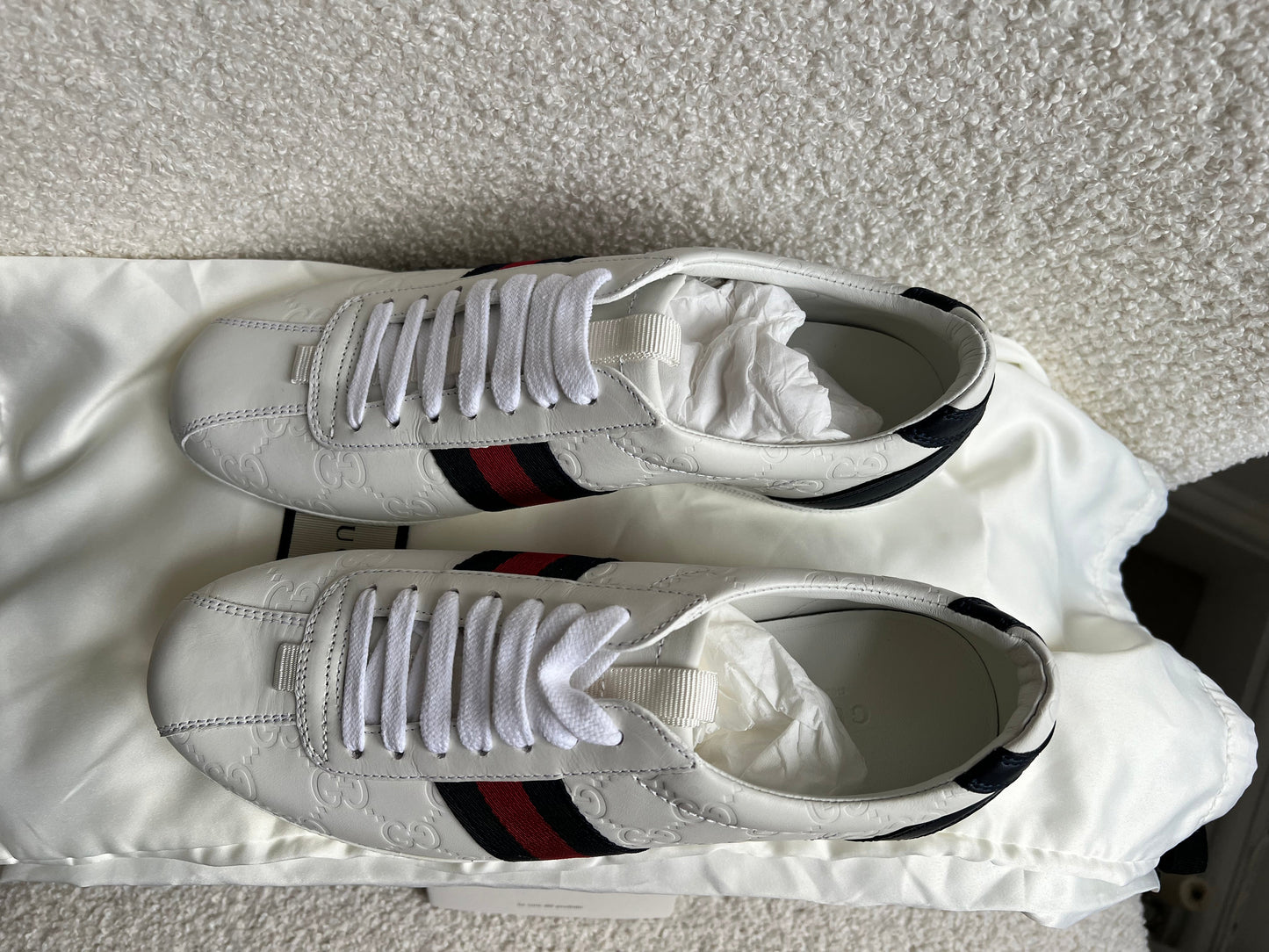 Gucci Ace Leather Sneakers size 4 36.5 (RRP £570)