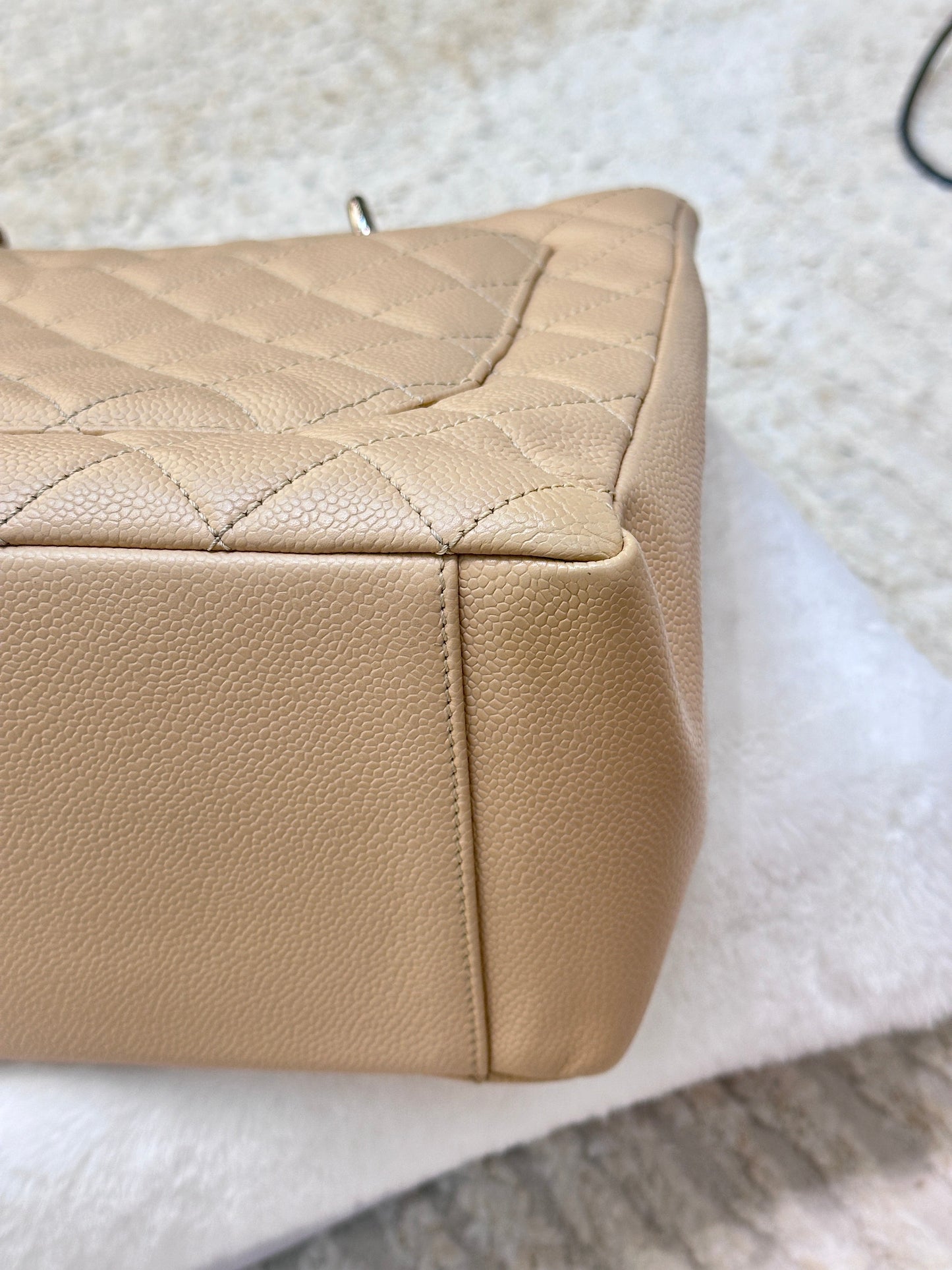 Chanel GST Beige Caviar Shw Bag