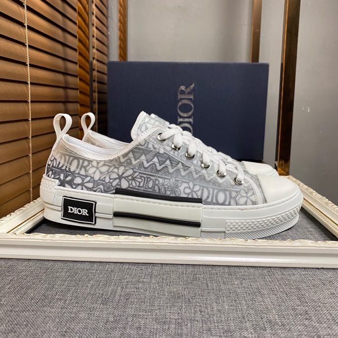 Christian Dior B23 White and Black LOW-TOP SNEAKER
