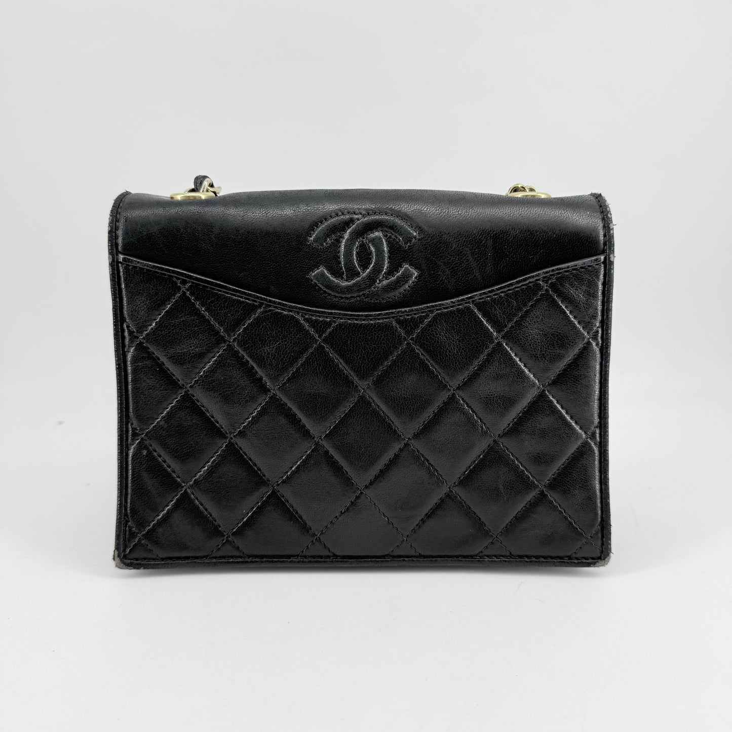 Chanel CC Vintage Quilted Flap Bag
