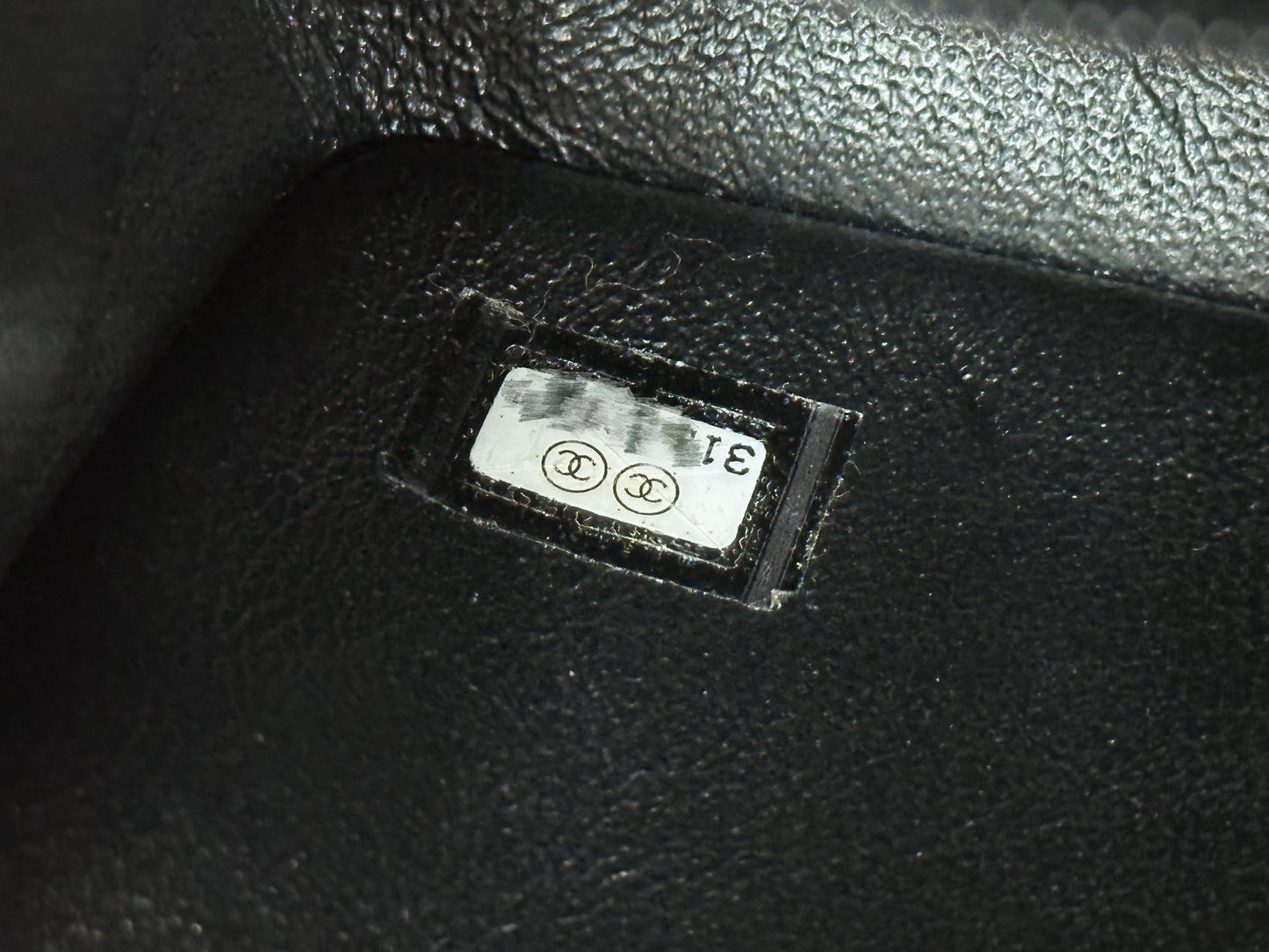 Chanel Mini Rectangular Top Handle Flap Bag Black Caviar GHW 3126 holo card