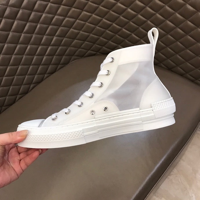 Christian Dior B23 White Canvas HIGH-TOP SNEAKER