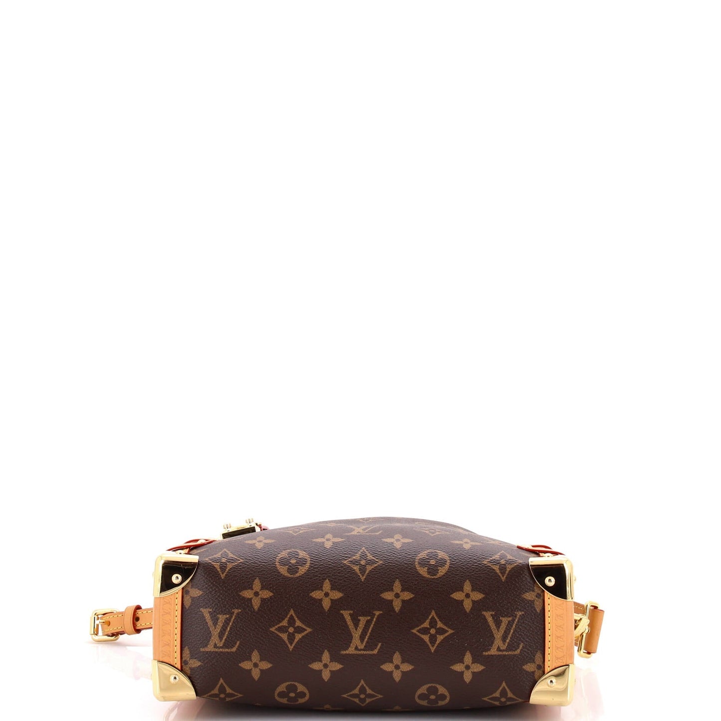 Louis Vuitton Side Trunk Handbag Monogram Canvas PM