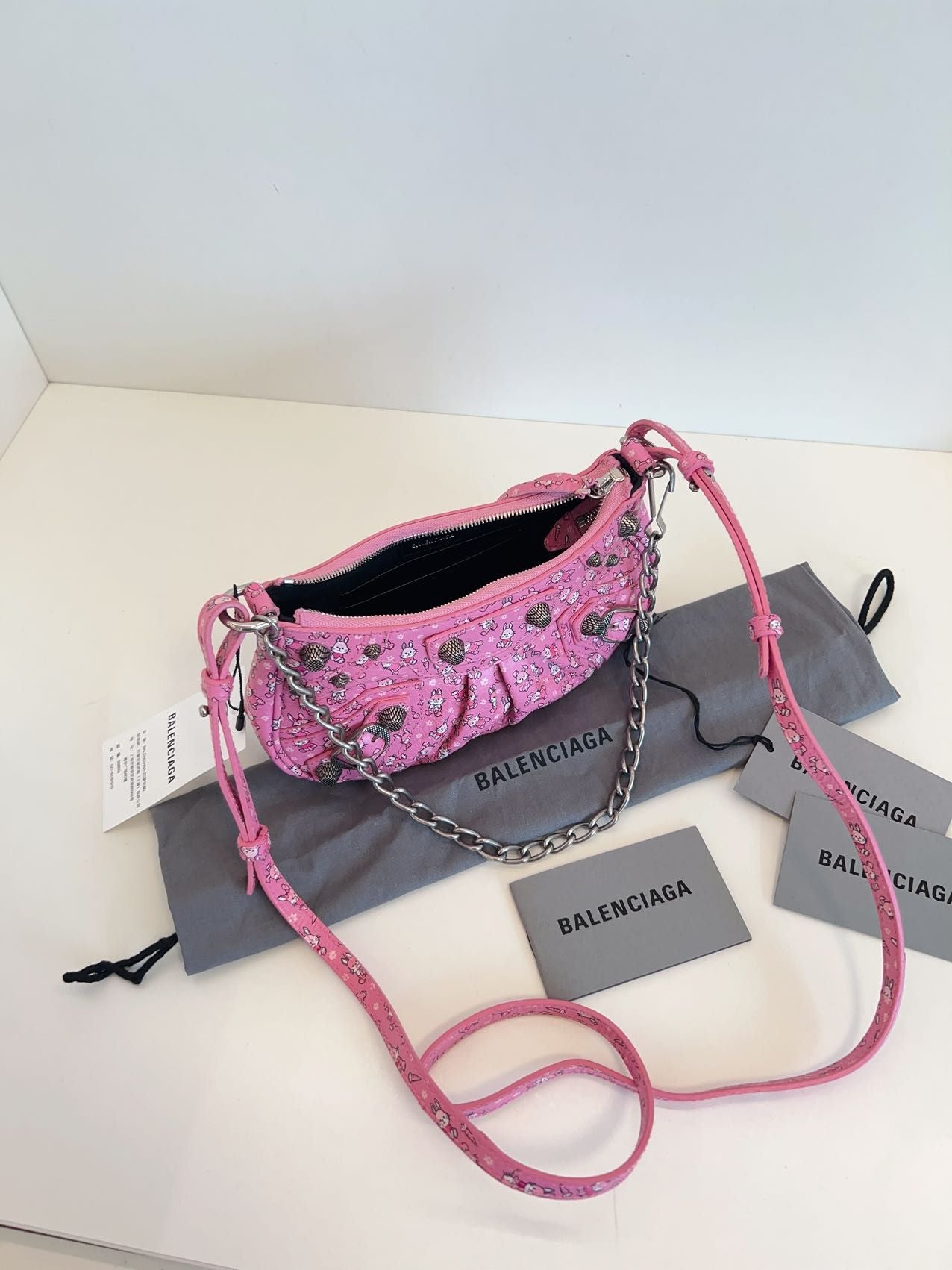 Preloved Balenciaga Le Cagole mini bag pink 20*12cm 106866