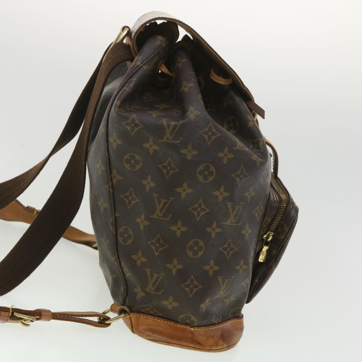 LOUIS VUITTON Monogram Montsouris GM Backpack M51135 LV Auth 34113