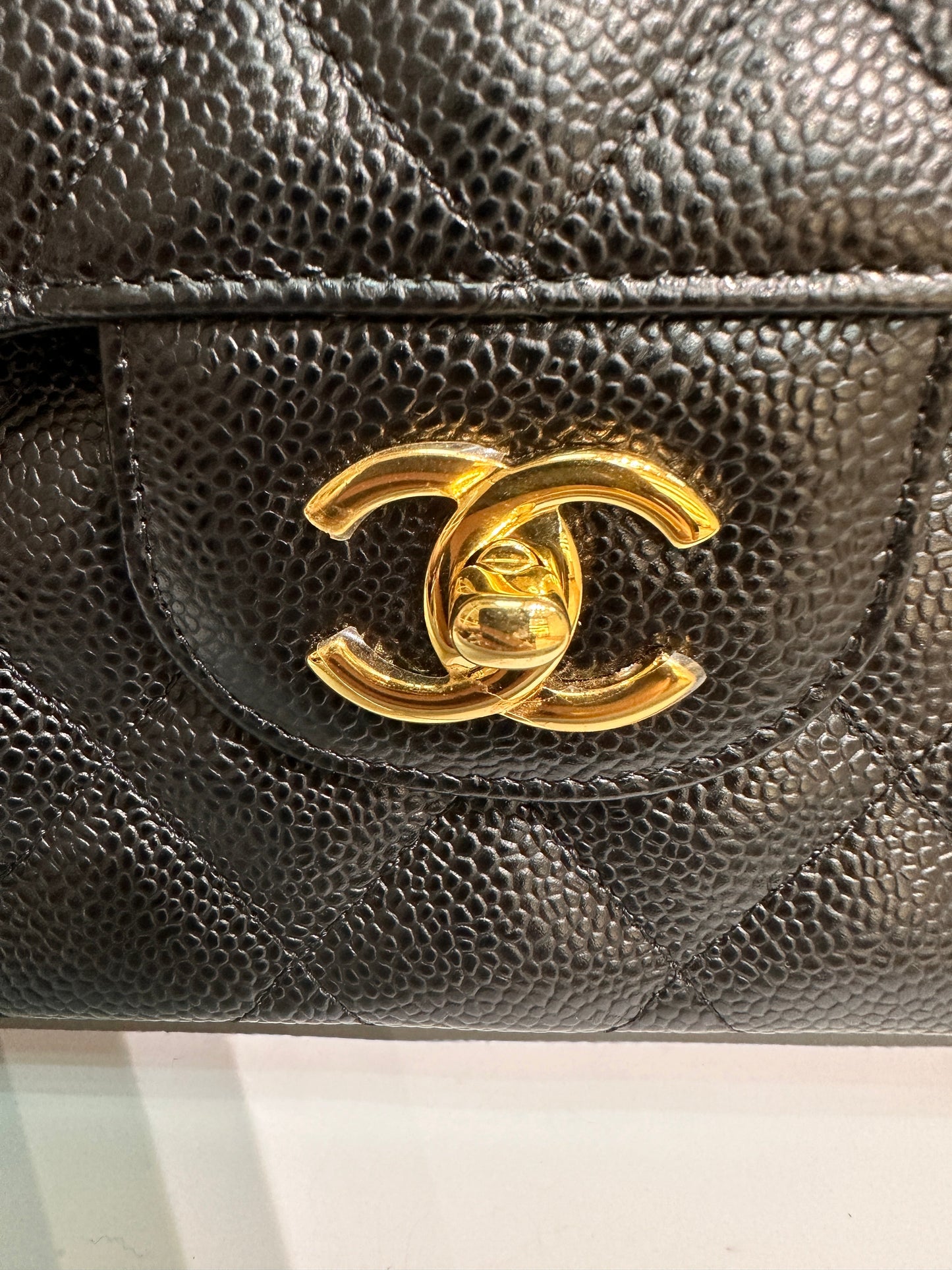 Chanel Jumbo Classic Double Flap Bag Black Caviar GHW
