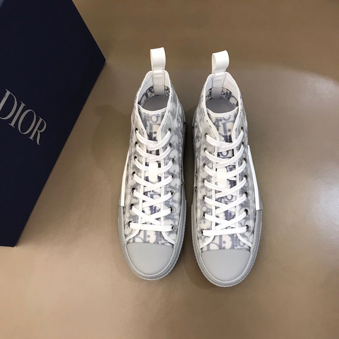 Christian Dior B23 White and Navy HIGH-TOP SNEAKER