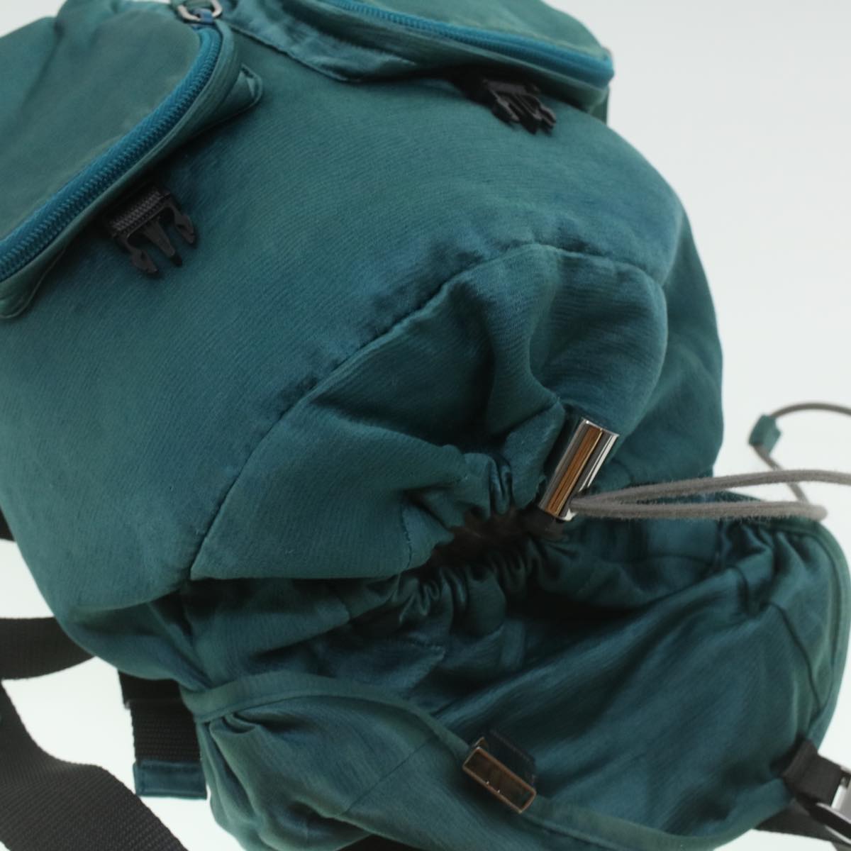 PRADA Backpack Wool Light Blue 38035