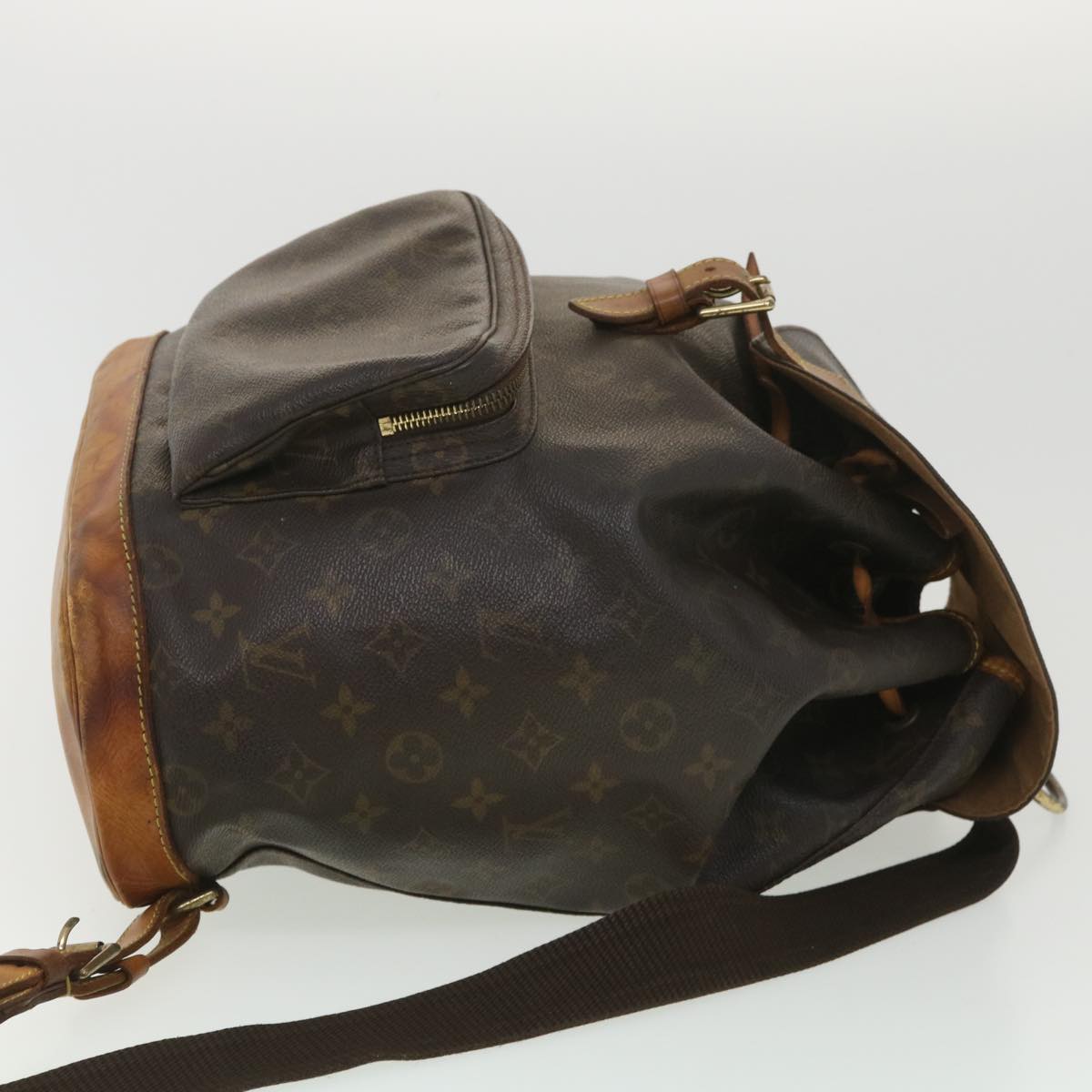 LOUIS VUITTON Monogram Montsouris GM Backpack M51135 LV Auth 38161