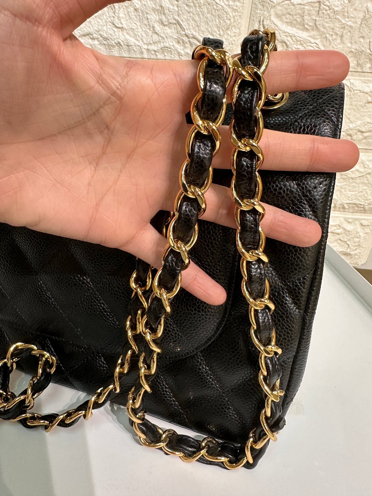Chanel Jumbo Classic Double Flap Bag Black Caviar GHW