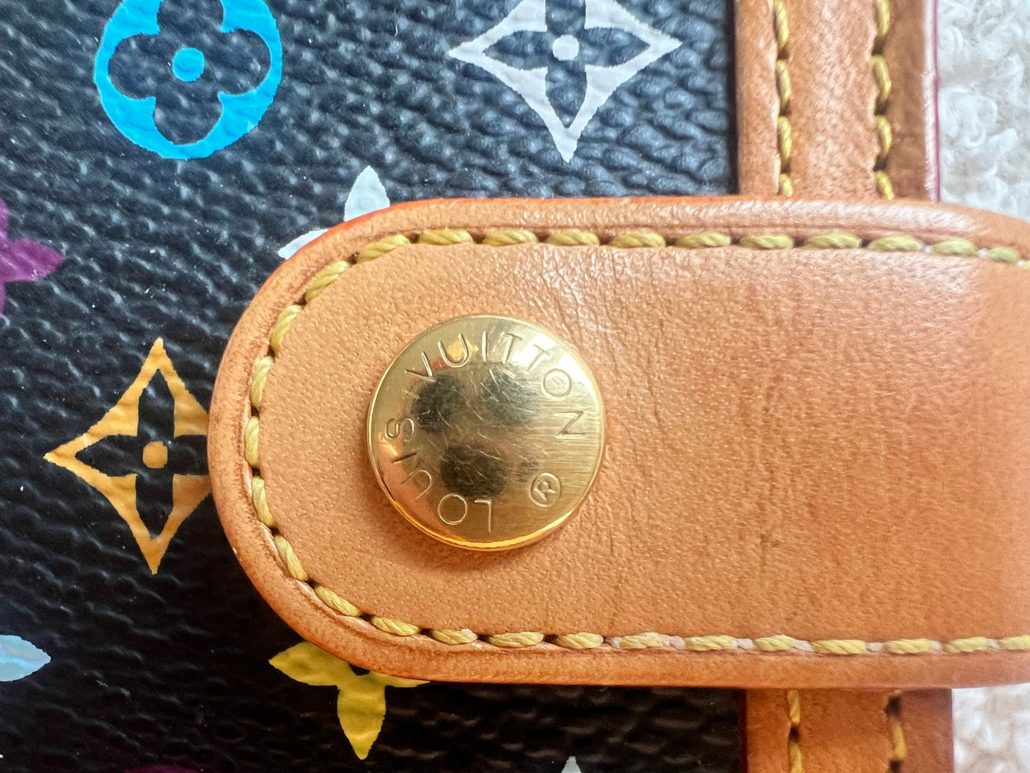 Louis Vuitton Black Multicolore Agenda PM with 2025 inserts