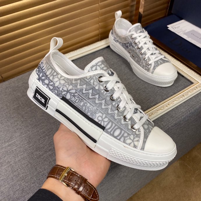 Christian Dior B23 White and Black LOW-TOP SNEAKER