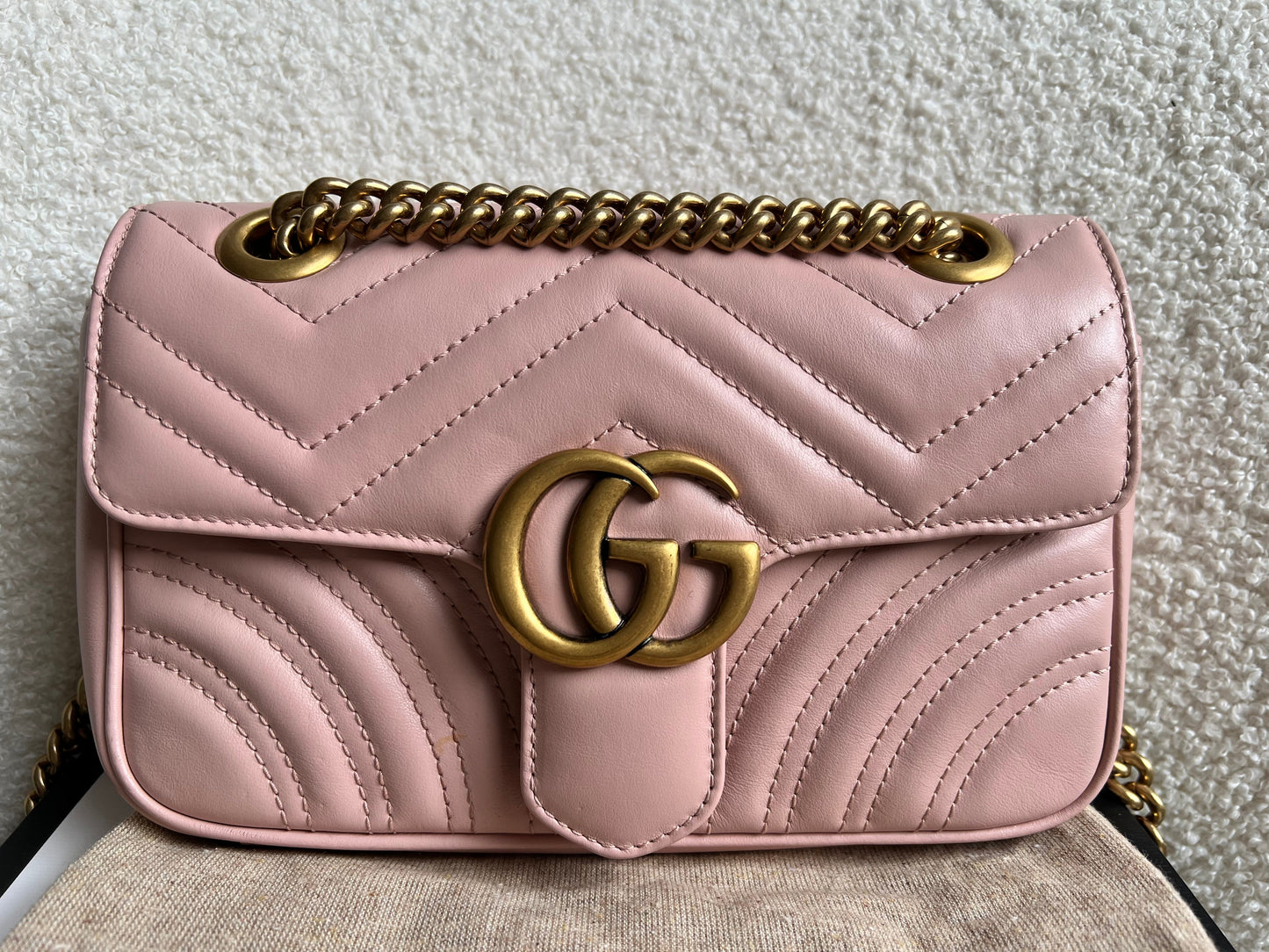 Gucci Pink Marmont Mini Shoulder Bag (RRP £1,890)