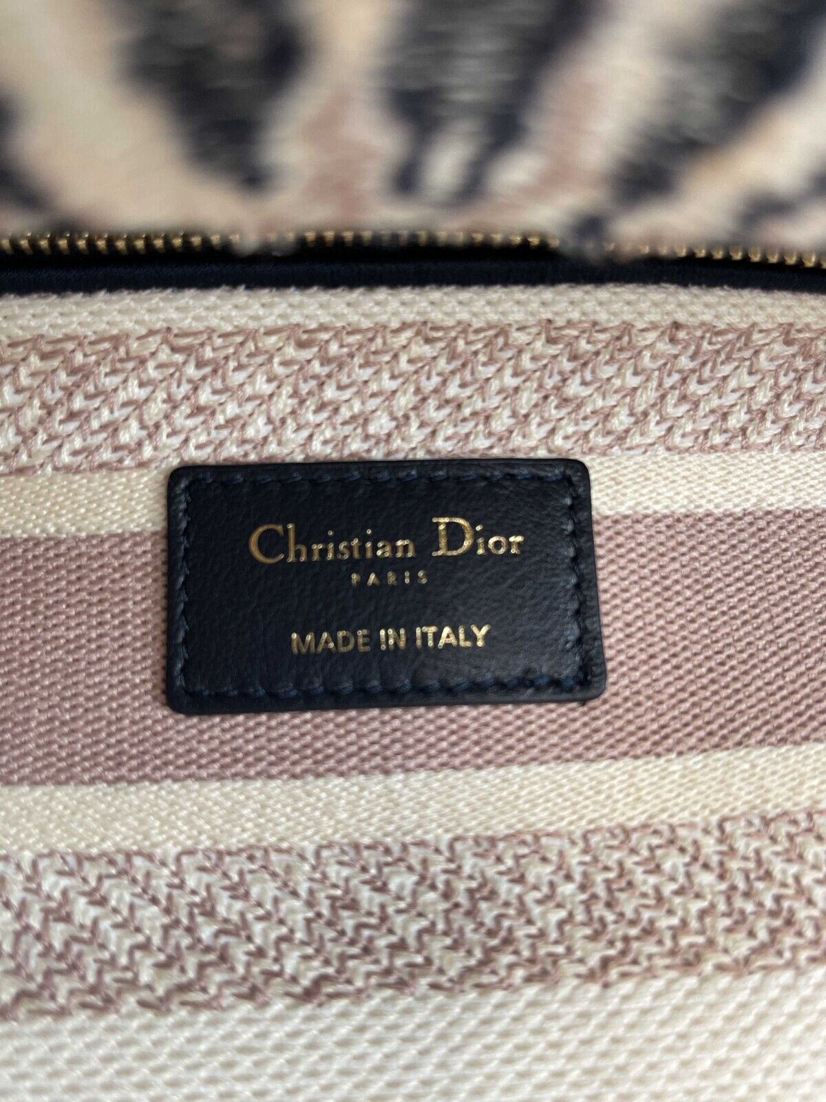 CHRISTIAN DIOR Embroidered Tie Dye Lady Dior Medium