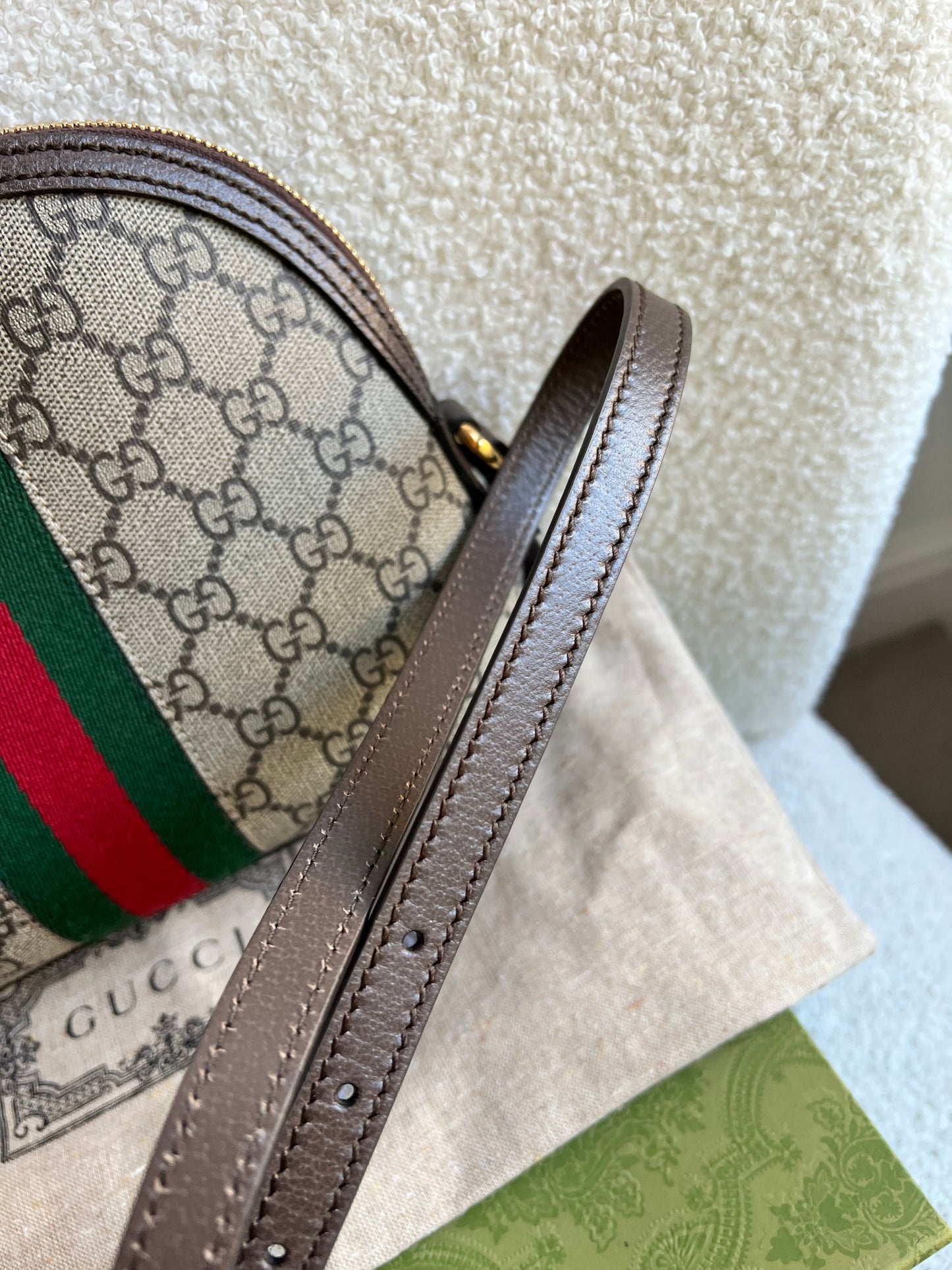 Gucci Ophidia GG Supreme Rounded Top Shoulder Bag (RRP £1,380)