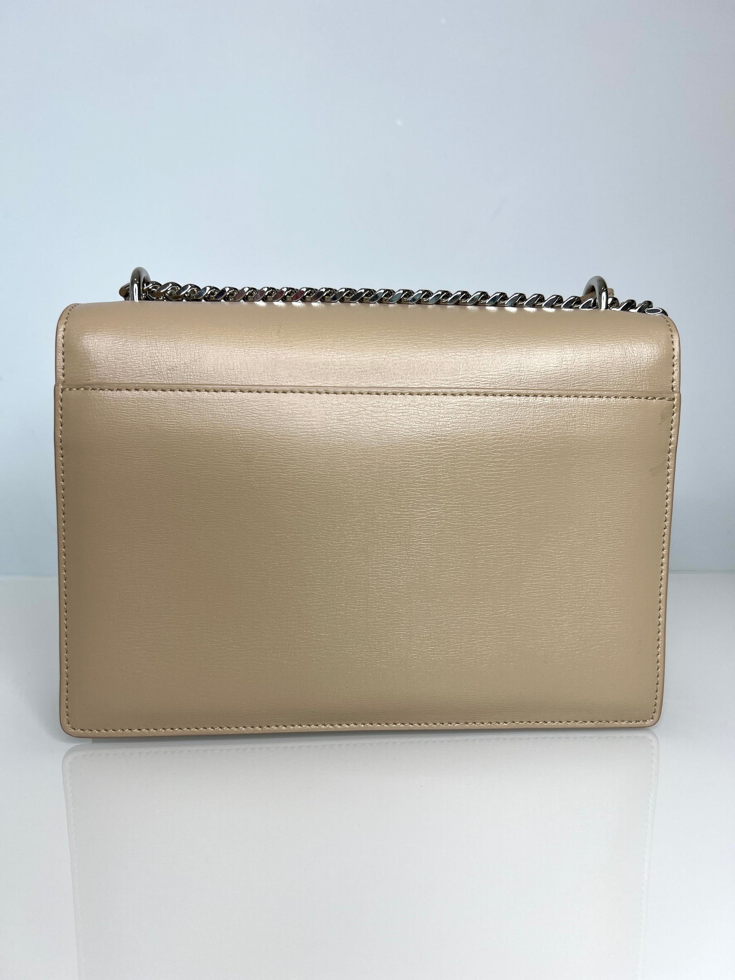 Saint Laurent YSL Sunset Medium Beige Chain Crossbody Shoulder Bag