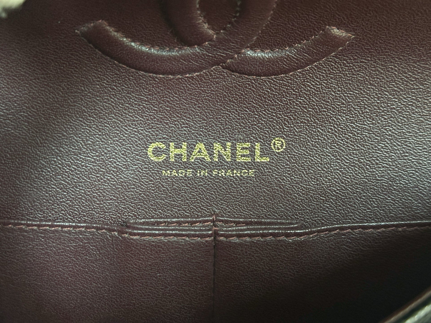 Chanel Medium Size Classic Quilted Caviar Double Flap Bag Black 3022 holo card