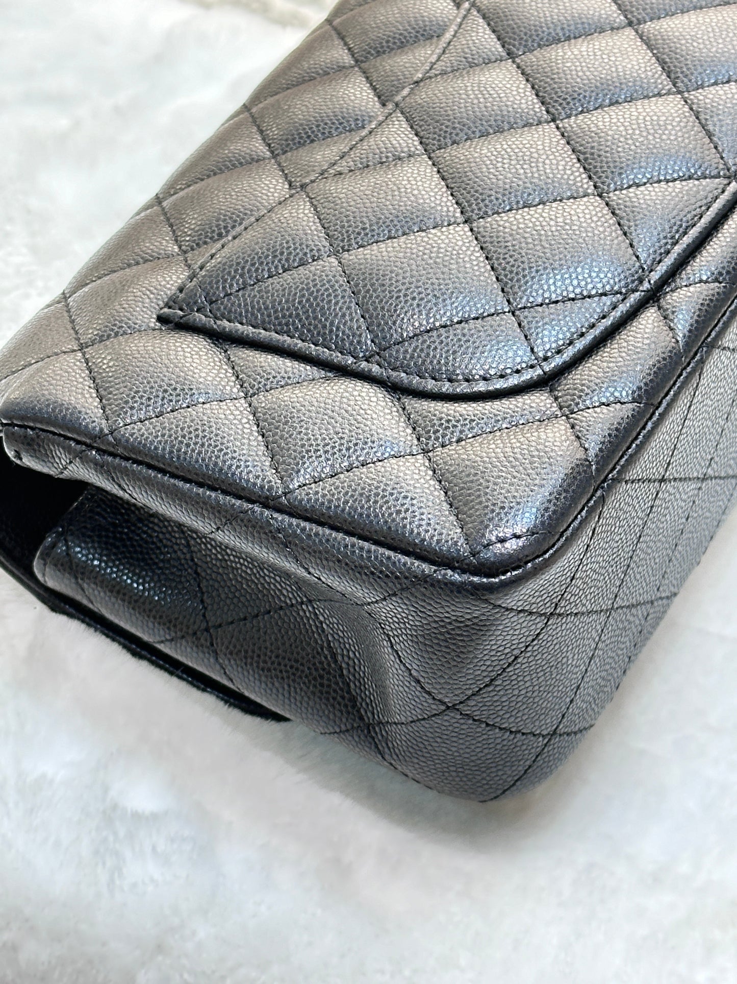 Chanel Mini Rectangular Classic Flap Black Bag GHW 17B