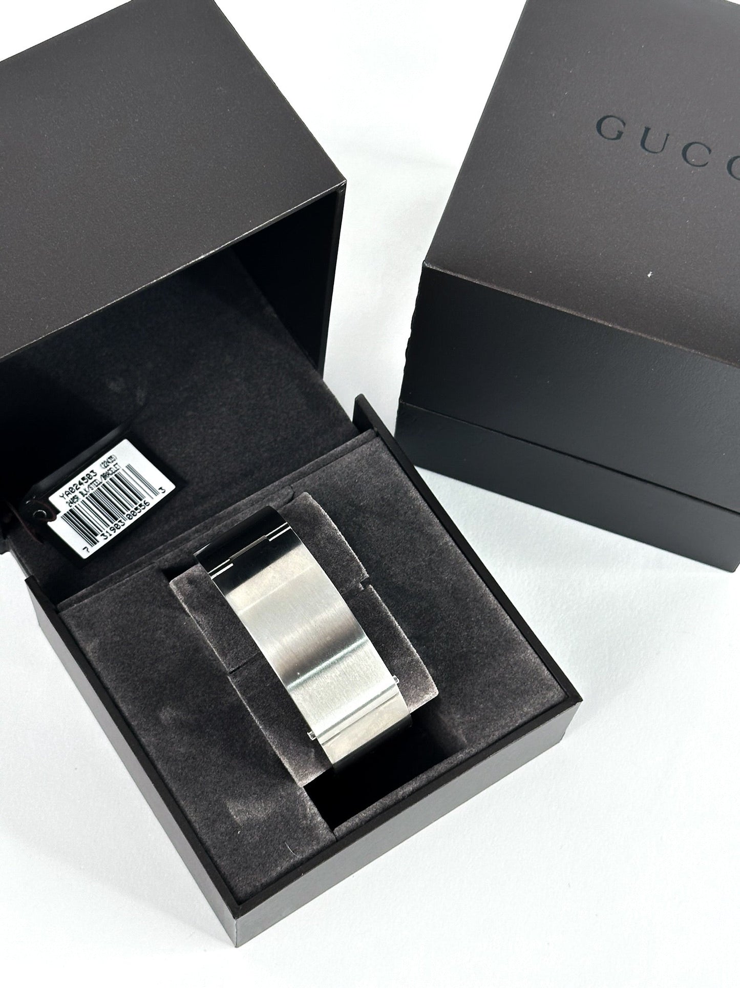 Gucci Silver Cuff Bangle Watch