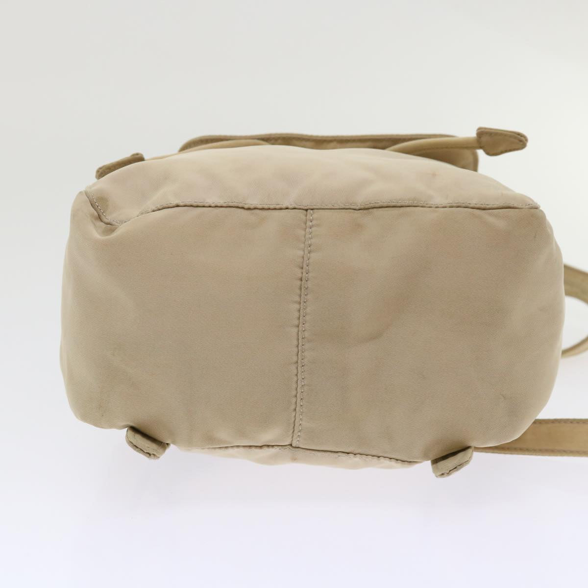 PRADA Backpack Nylon Beige 48226