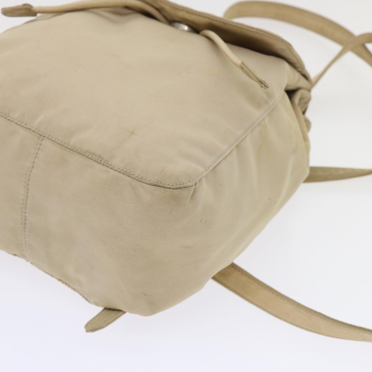 PRADA Backpack Nylon Beige 48226