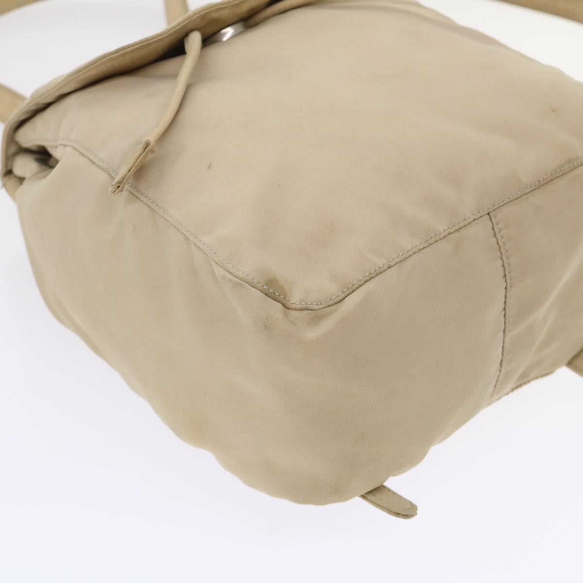 PRADA Backpack Nylon Beige 48226