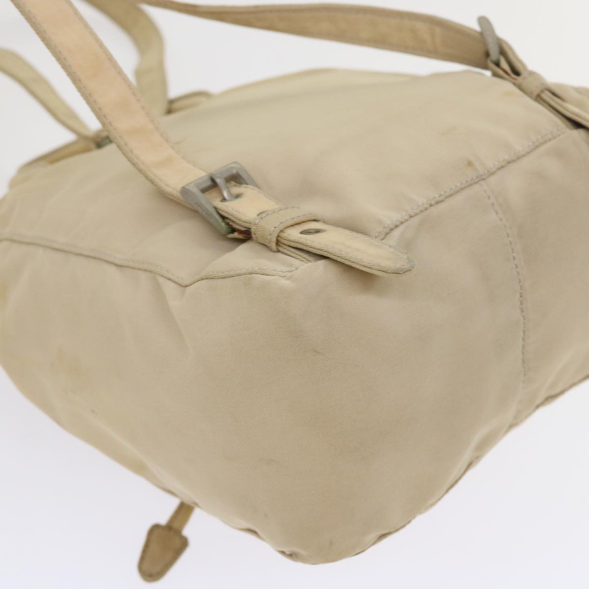 PRADA Backpack Nylon Beige 48226