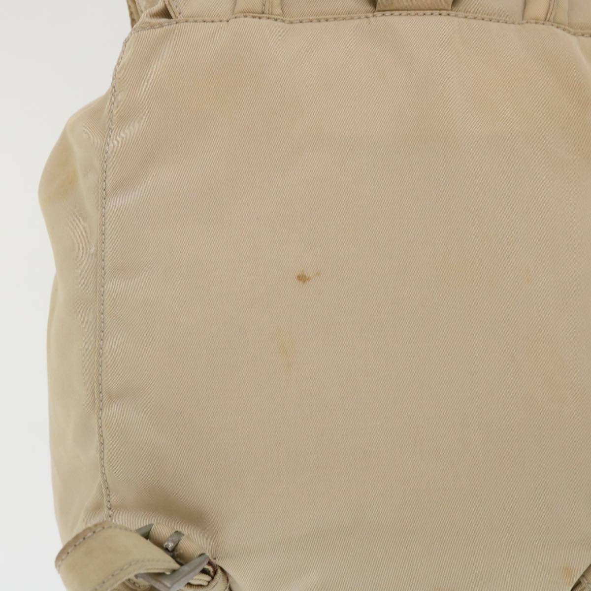 PRADA Backpack Nylon Beige 48226