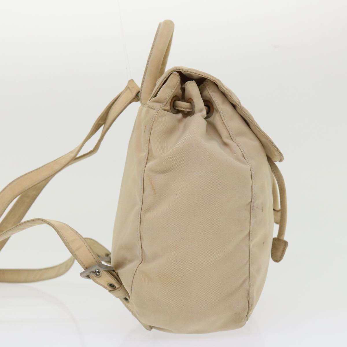 PRADA Backpack Nylon Beige 48226