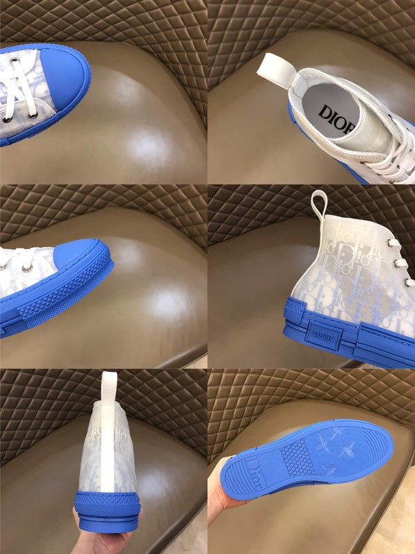 Christian Dior B23 Oblique GradiNew Arrivalt Blue HIGH-TOP SNEAKER